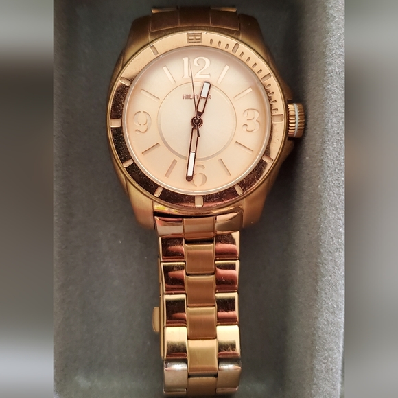 Rose Gold Tommy Hilfiger Watch - Picture 1 of 8